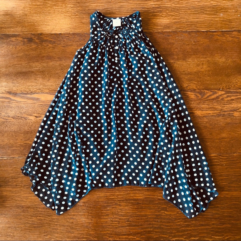 EUC Polka Dot ‘Chiffon’ Handkerchief Dress
